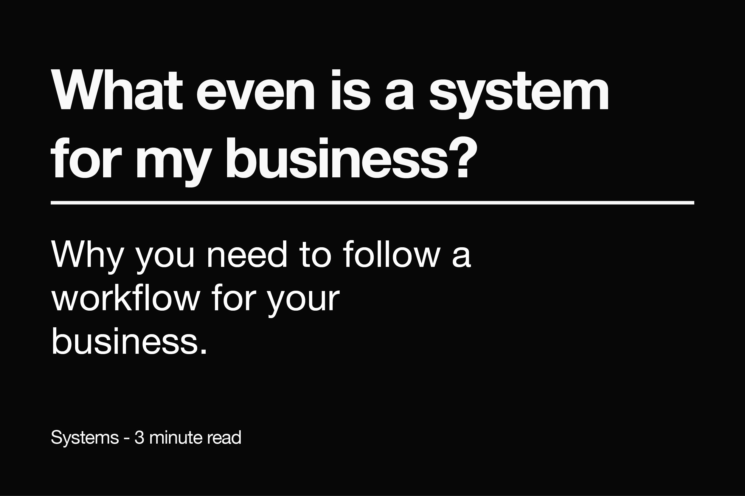 What People Really Mean When They Say “Systems” – Boring Studios