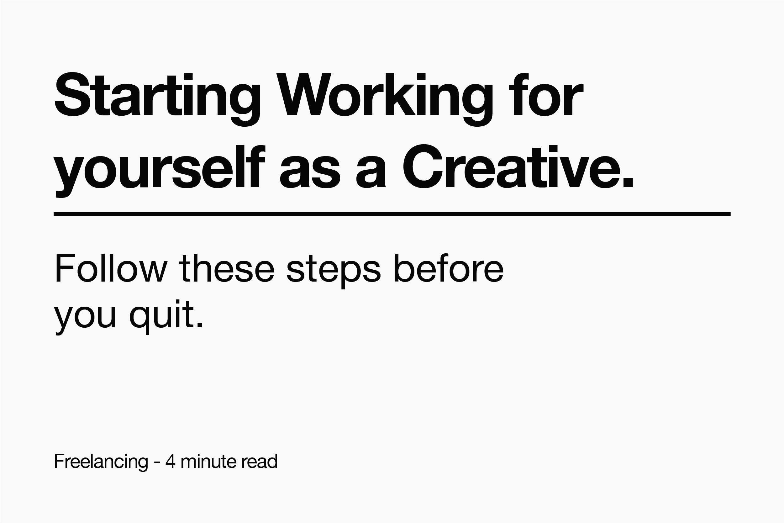 How to Make the Shift From 9-5 to Creative Freelancing Before the End of 2025