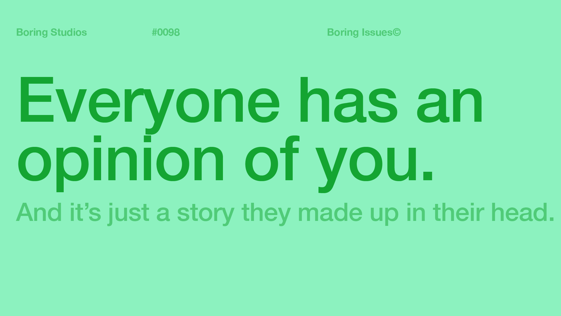 Read this before you take things personally