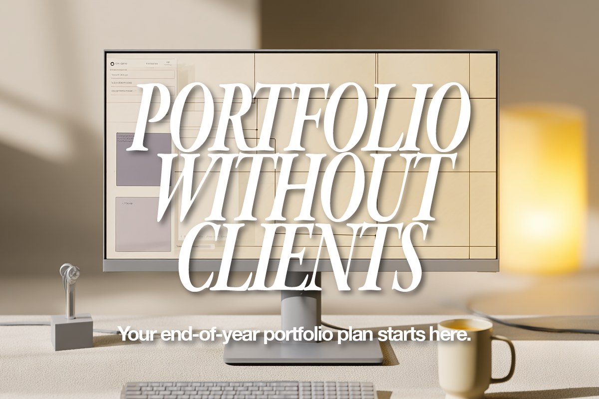How to Build a Portfolio When You Have No Clients (End-of-Year Edition: Set Yourself Up for 2026)