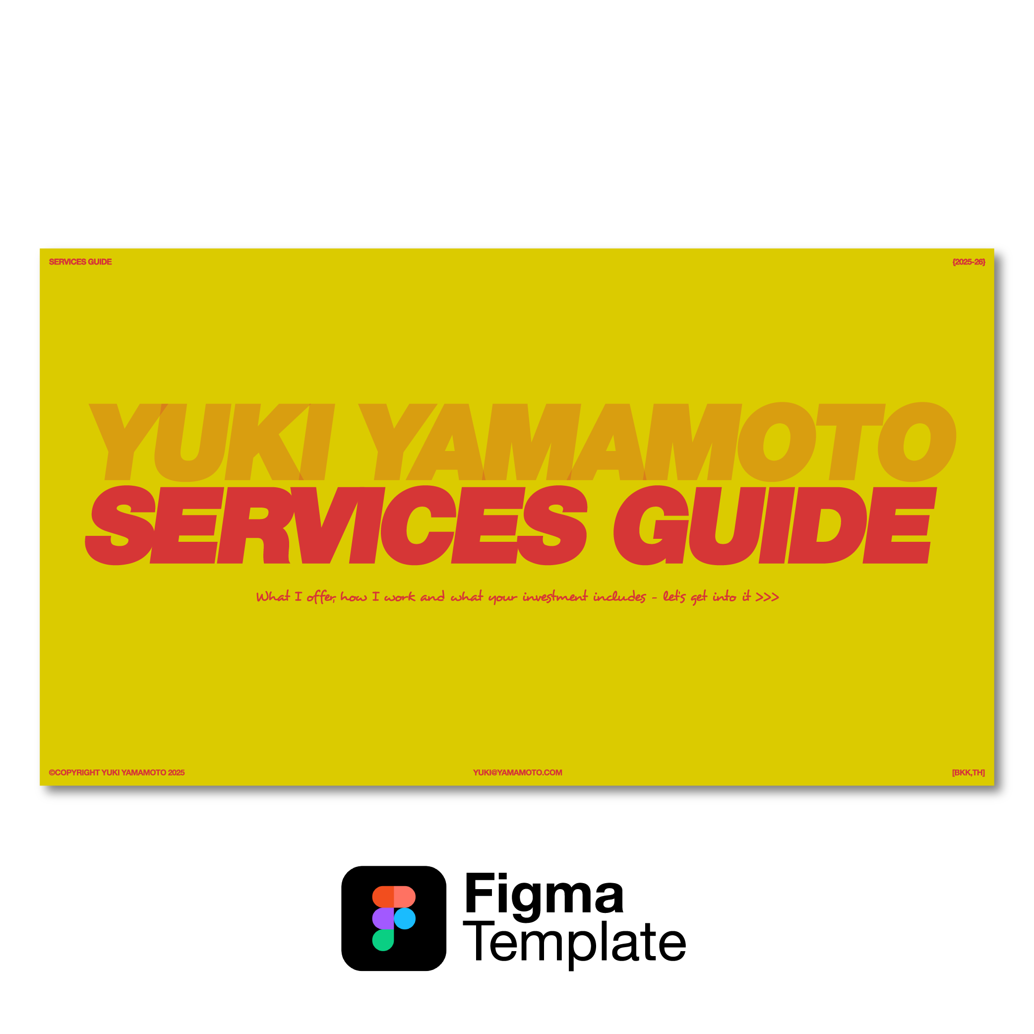 Services Guide Template | Yuki Yamamoto Collection