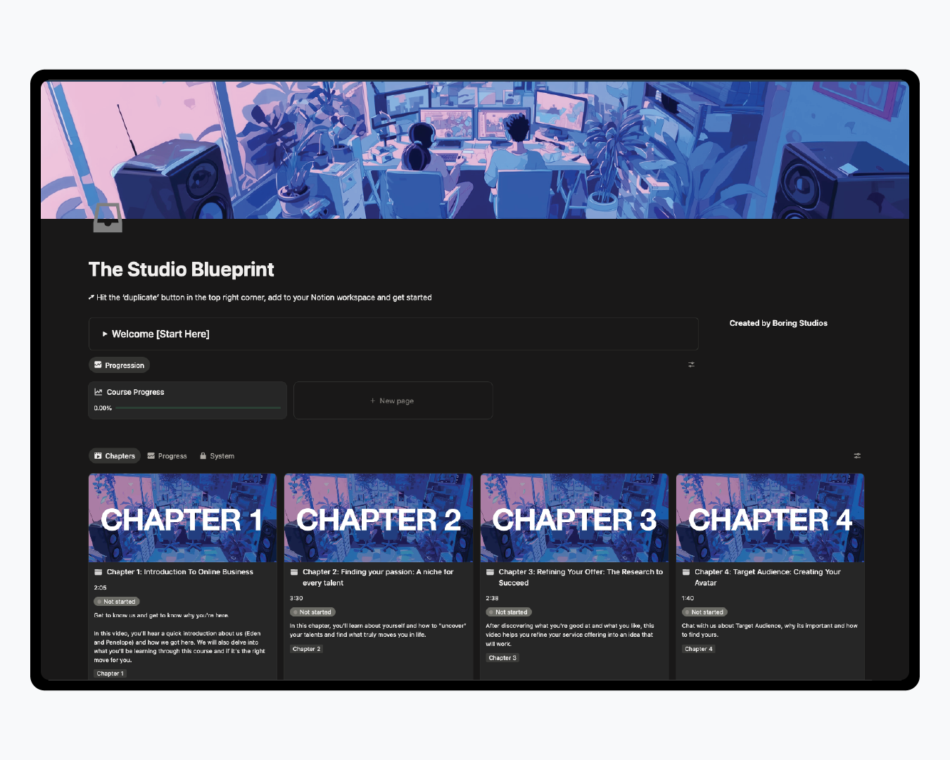 The Studio Blueprint