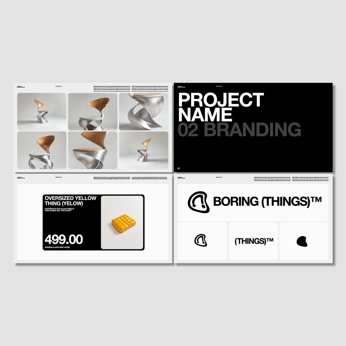 Portfolio Template | Visual Creatives Portfolio | Boring Studios