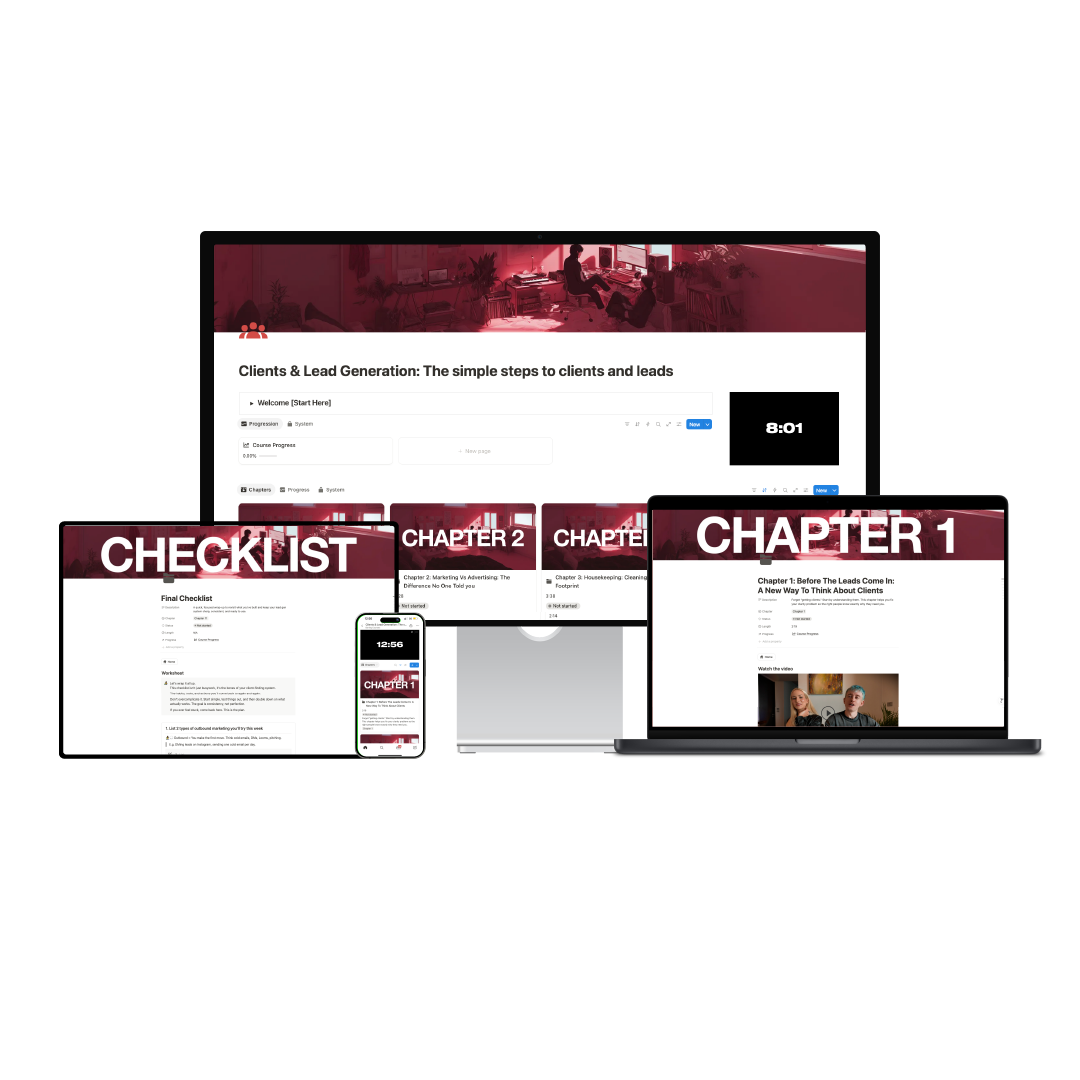 Clients & Lead Generation: The simple steps to clients and leads