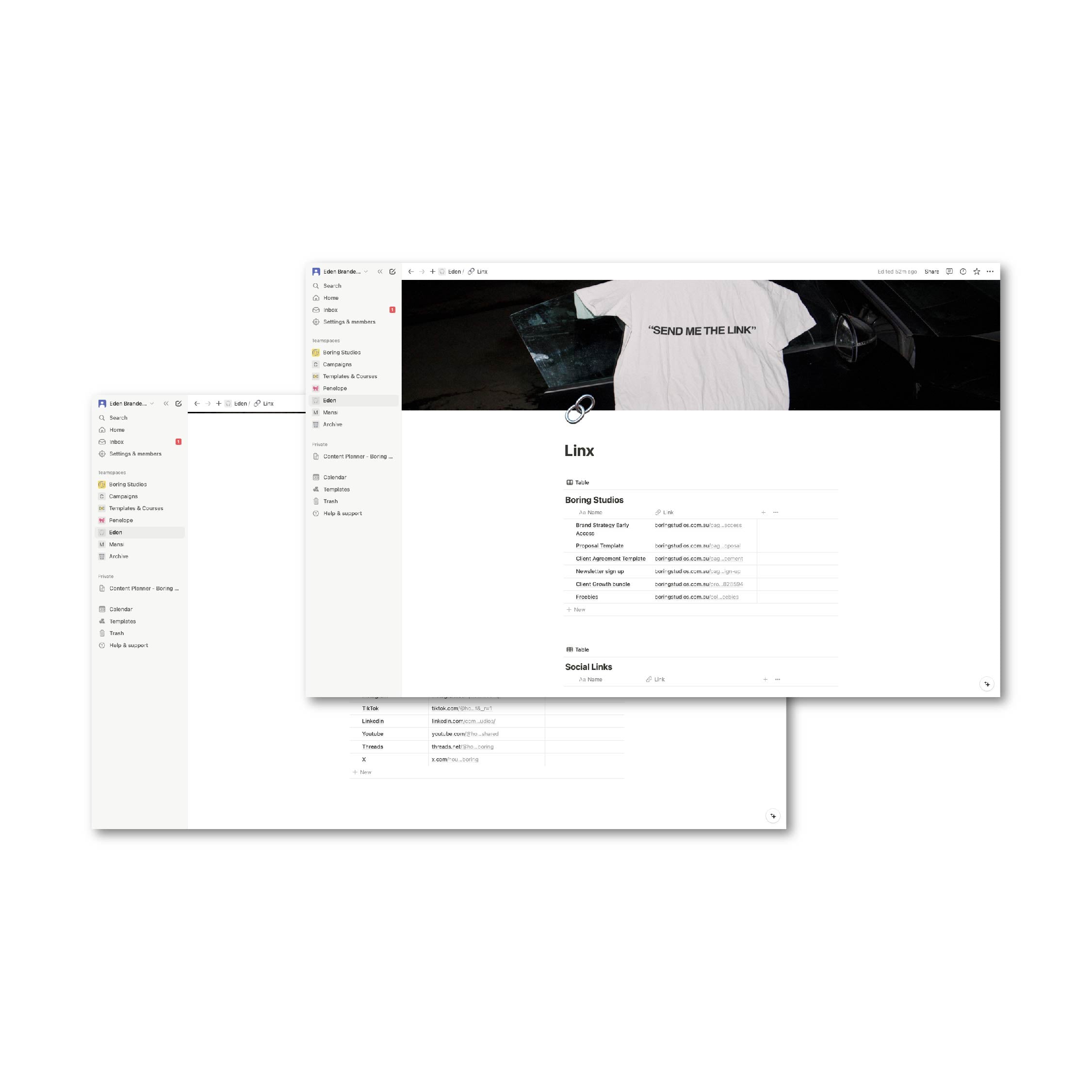 Linx - Notion Link Manager Template