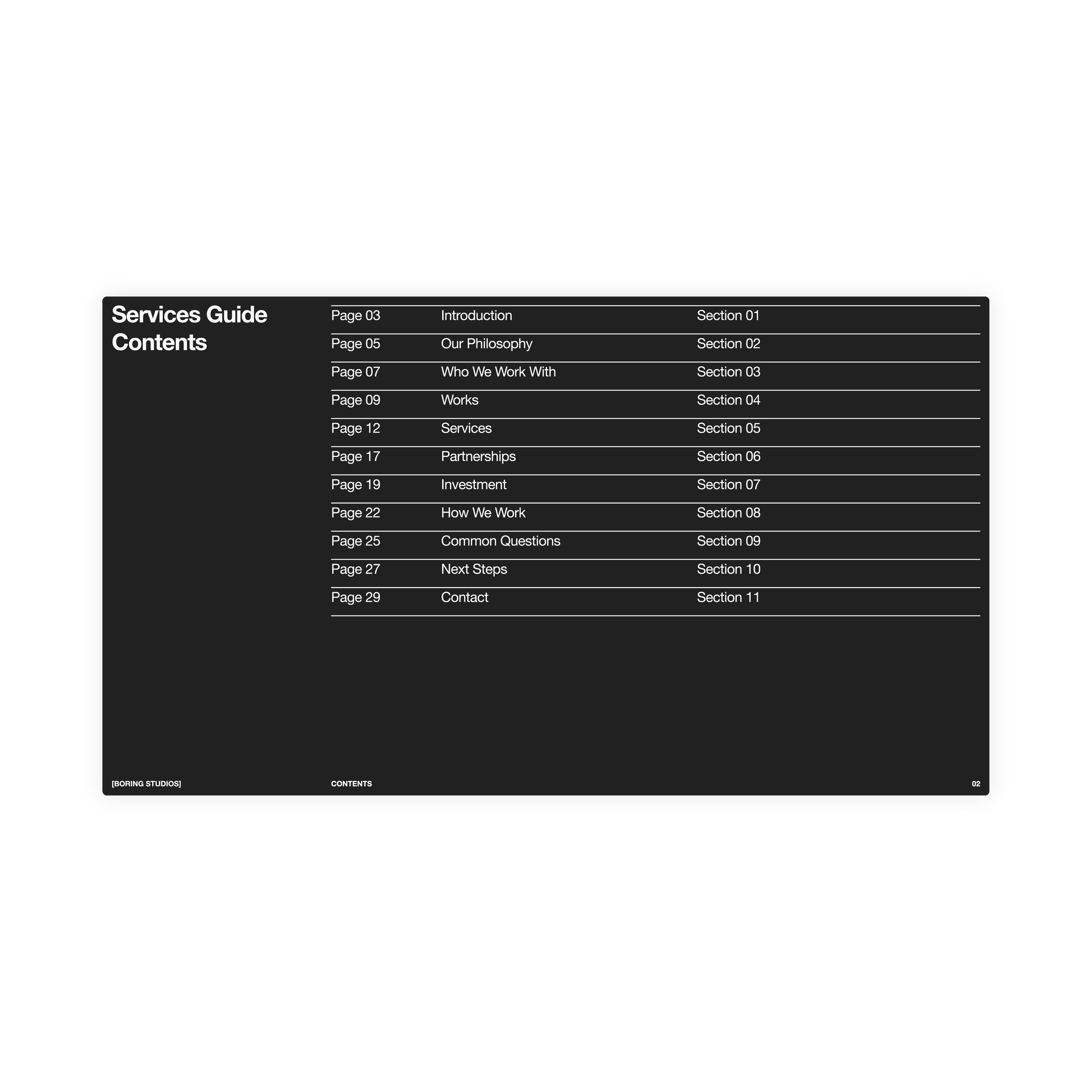 Services Guide Framework | Figma | 2026