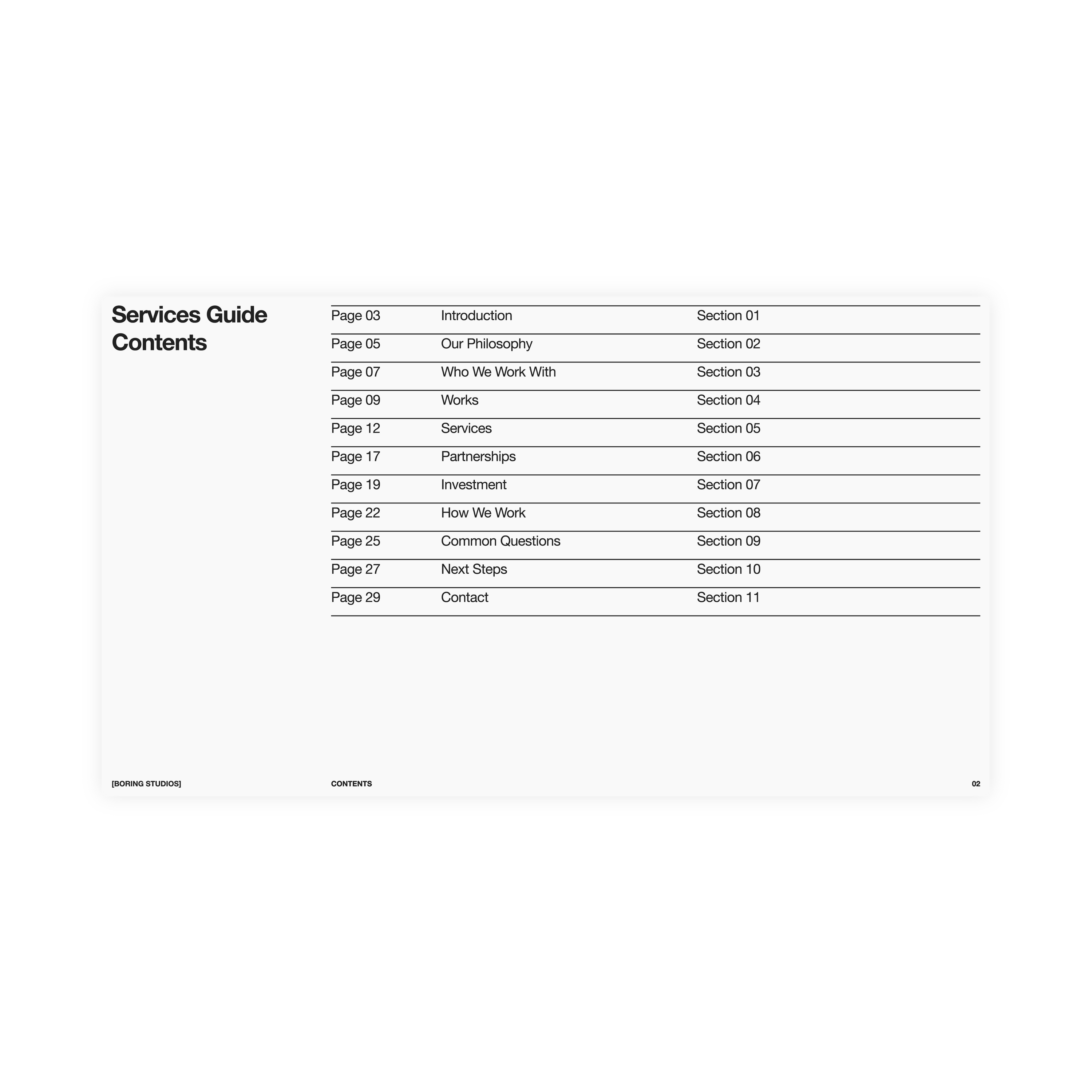 Services Guide Framework | Figma | 2026