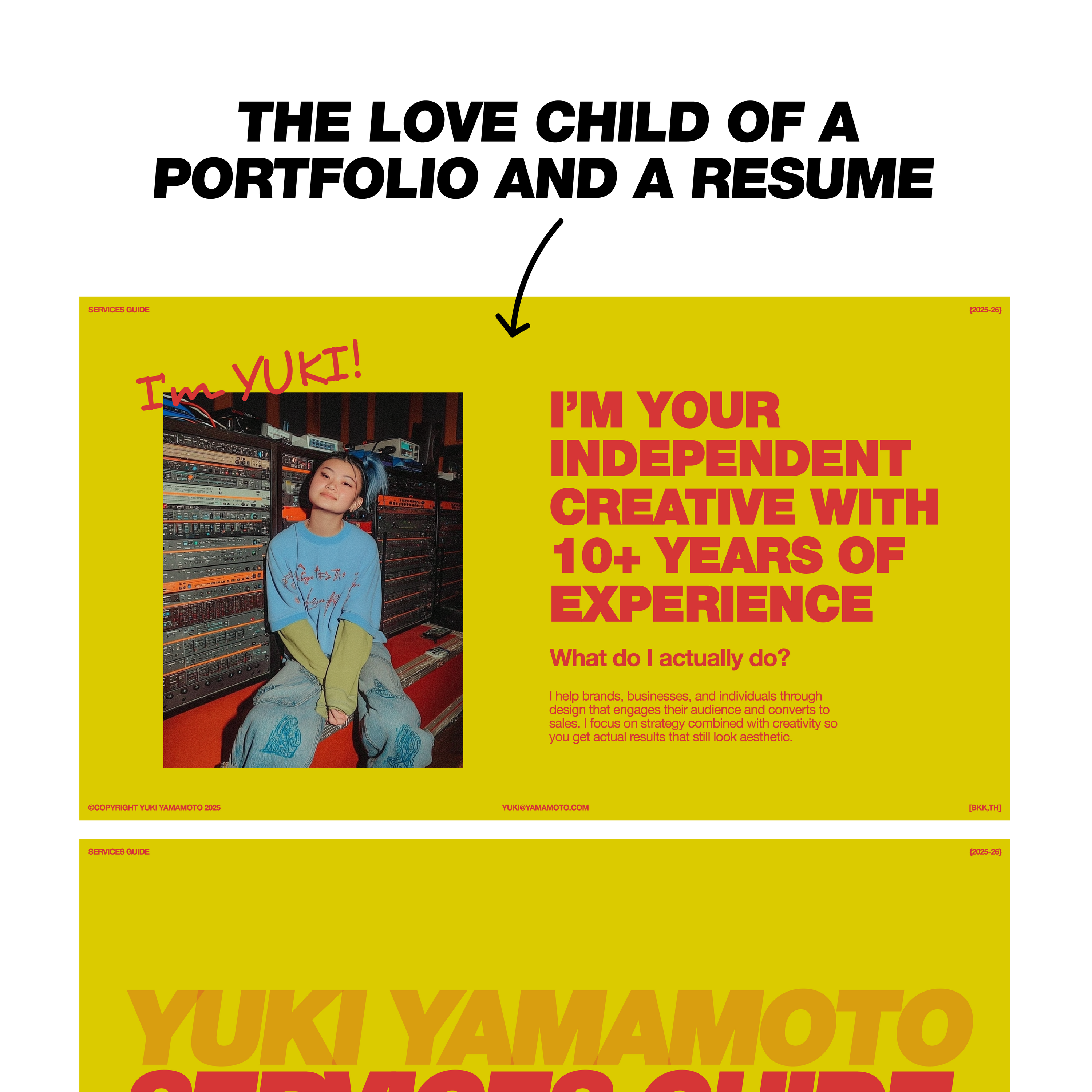 Services Guide Template | Yuki Yamamoto Collection