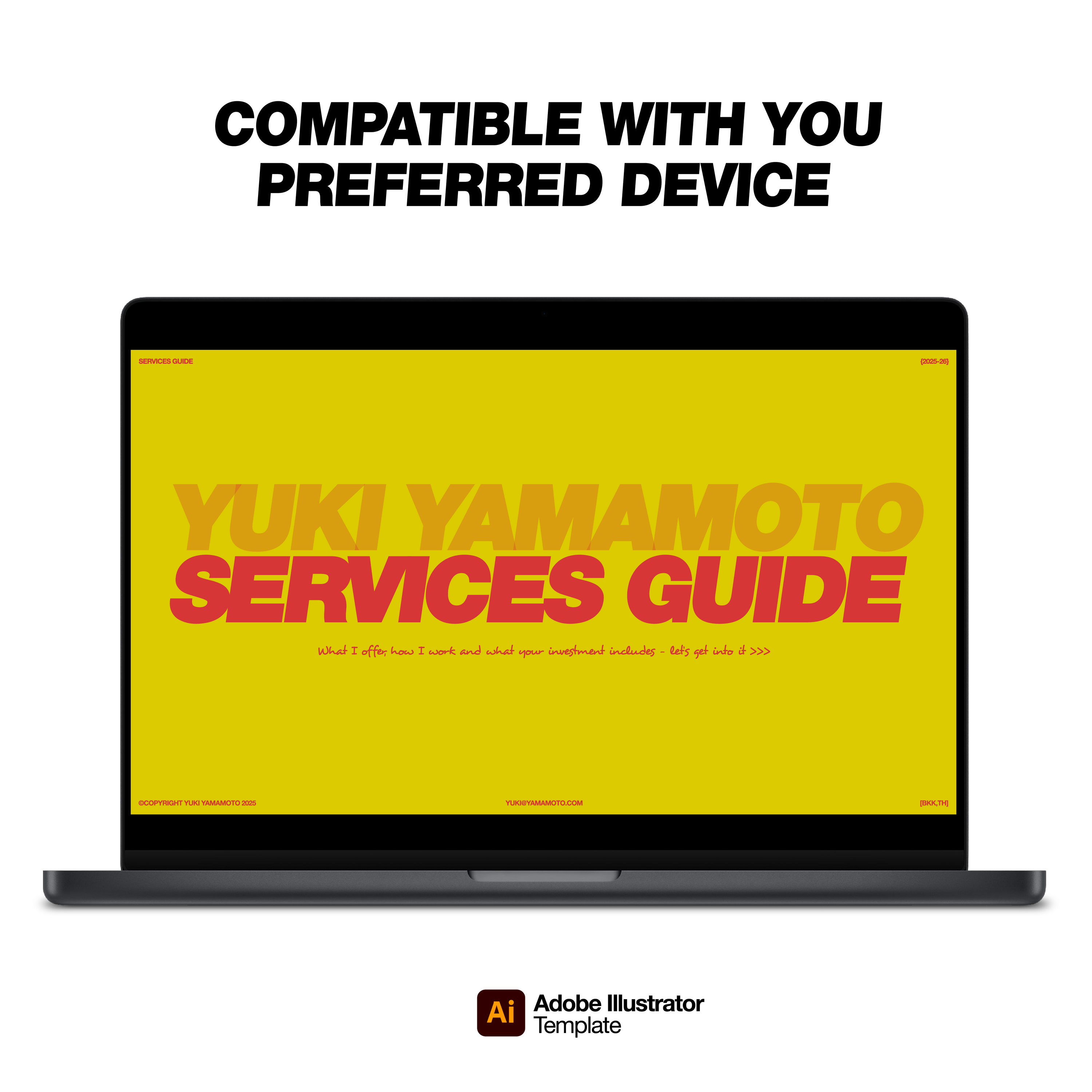 Services Guide Template | Yuki Yamamoto Collection
