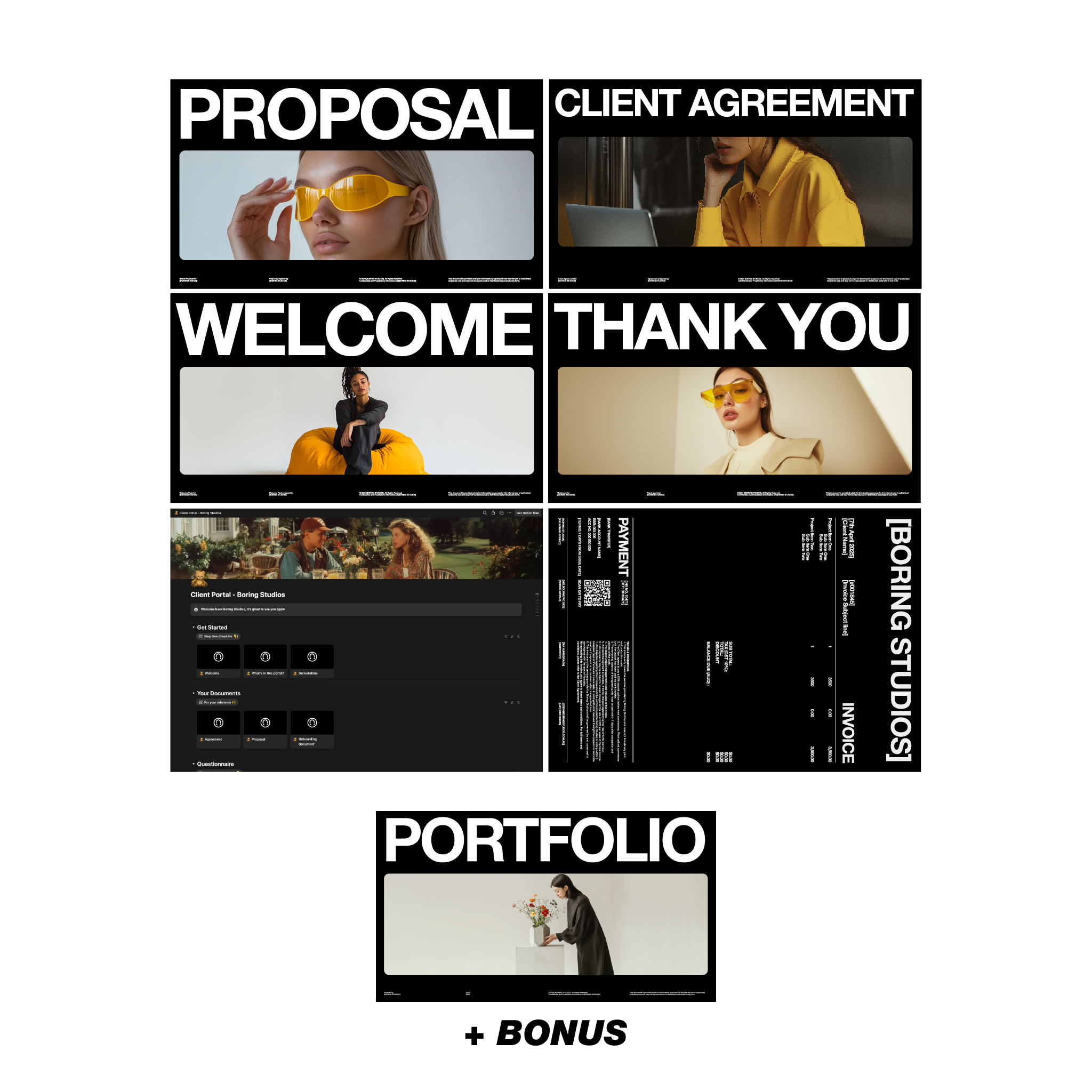 Freelance Starter Bundle© + BONUS Portfolio template
